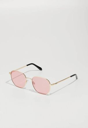 Quay Womens Big Time Sunglasses In Gold/peony