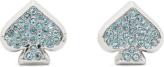 Kate Spade New York Everyday Spade Pave Studs Womens Earring Blue/Silver, Glass