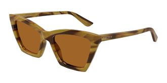 Alexander McQueen AM0536S 006 Womens Sunglasses Tortoiseshell Size 54