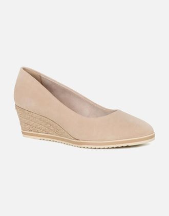 Tamaris Tamaris Womens Peony Womens Wedge Espadrilles - Tan - Size: 5