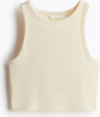 H&M Cropped Tanktop - Yellow