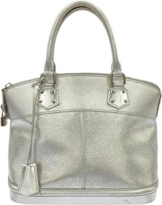 Louis Vuitton Pre-owned Suhali Lockit Geitenleren Handtas - Dames - Vintage Handtas - Grijs - ONE Size - Leer - Vintage