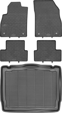 OEM Juego De Alfombrillas De Goma Para Coche Y Maletero Para Opel Astra Iv J Hatchback (2009-2015)