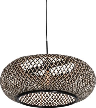 Steinhauer Steinhauer - Anne Lighting - L&aacute;mpara Colgante - Maze - Negro - Bamb&uacute; Madera