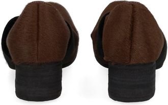 Uma Wang Leather Strap Ballet Flats - Brown