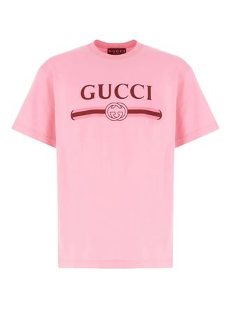 Gucci logo-print T-shirt - Pink