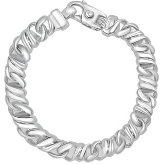 Pompeii3 Mens 14k Gold (49gram) or Platinum (80gram) 9.5mm Link Bracelet 8.5