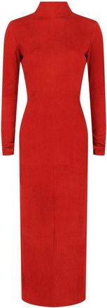 Ferragamo Backless Suede Dress