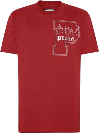 Philipp Plein SS Tattoo logo print t-shirt - men - Cotton - XXXL - Red