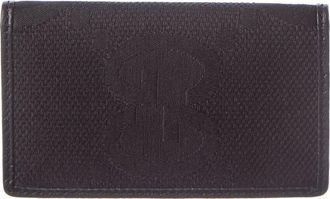 Gucci Jumbo Gg Canvas & Leather Card Holder