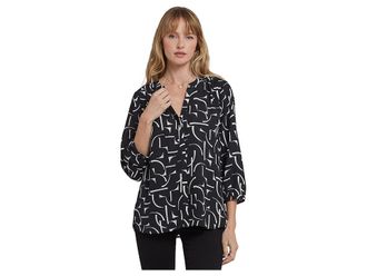 NYDJ Pinutck Blouse Womens Clothing Les Mureaux : XL (US 16-18), Polyester