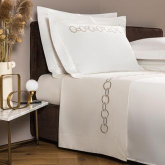 Frette Links Ricamo Completo Letto