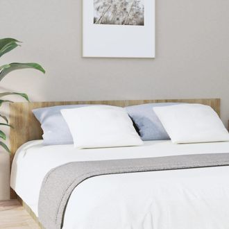 vidaXL Cabecero De Cama Madera Contrachapada Sonoma 200x1,5x80 Cm Vidaxl