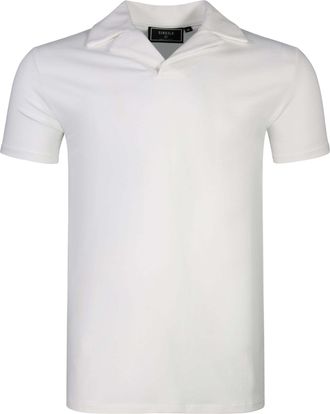 Siksilk Poloshirt SIKSILK Siksilk Polo Revere, Herren, Gr. XXL, wei&szlig;, Obermaterial: 95% Baumwolle CO. 5% Elasthan EL., Shirts Poloshirt