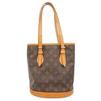 Louis Vuitton Pre-owned Bucket Bags, female, Brown, Size: ONE SIZE Pre-owned Petit Bucket PM Tote Bag