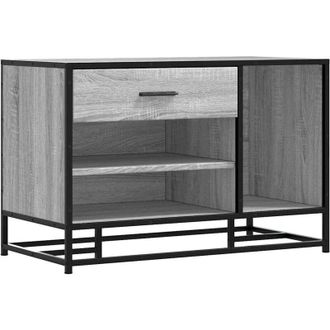 vidaXL Vidaxl - Banco Zapatero Madera De Ingenier&iacute;a Gris Sonoma 80x40x53,5 Cm
