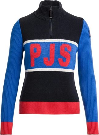 Parajumpers Womens Parajumpers Gia Navy Blue Quarter Zip Sweater - Size: 10/8