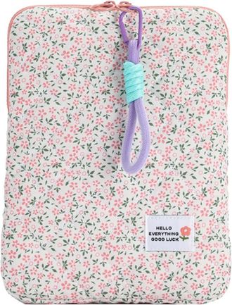 Generic 11/13/15 In Laptop Carrying Case Shockproof Floral Laptop Protective Bag Quilted Soft Document Bag for School Work Business (Style 4)