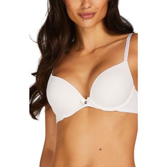 Hunkem&ouml;ller 2-Pack Padded Underwired Bra in Black-White at Nordstrom, Size 38Dd
