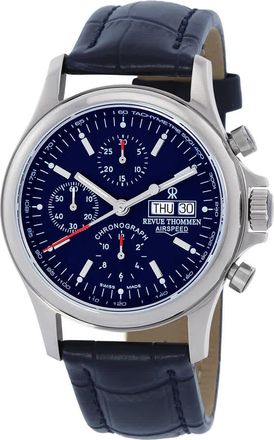 Revue Thommen Airspeed Chronograph Automatic Blue Dial Mens Watch 17081.6535