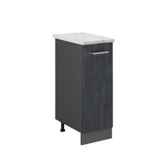 Vicco Armario De Farmacia R-line, Hormig&oacute;n Negro, 30 Cm Et M&aacute;rmol