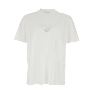 Emporio Armani M0306 Eagle Logo T-Shirt - Heren - T-shirts - Wit - M - Tops