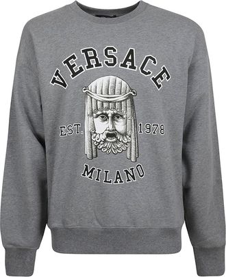 Versace Versace Cotton Crewneck Sweatshirt