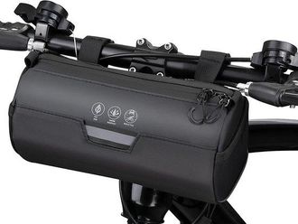 OEM Bolsa Cil&iacute;ndrica Impermeable De 2 Litros Para Manillar De Bicicleta - Gran Tama&ntilde;o Reflectante - Cremallera Impermeable Y Correa Para El Hombro