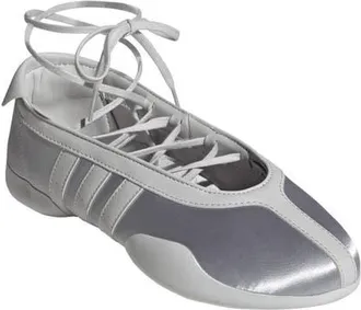 adidas Taekwondo Mei Ballet Flat in Silver/grey One/white at Nordstrom, Size 5.5