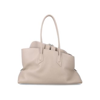 The Attico La Passeggiata Medium Grainy Leather Tote