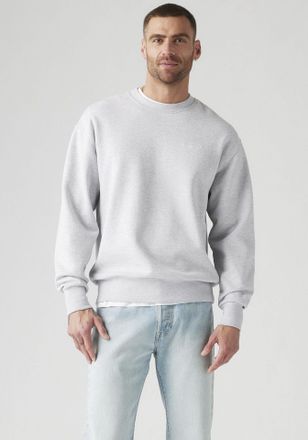 Levi's Sweatshirt LEVIS AUTHENTIC CREW, Herren, Gr. XXL, grau (light gray htr bros), Sweatware, Obermaterial: 88% Baumwolle, 12% Polyester, regular fit taill