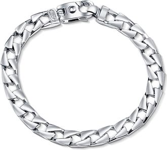 Pompeii3 Mens Curb Link 14k Gold (43gram) or Platinum (70gram) 8mm Bracelet 8.5