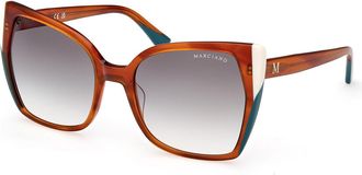 Guess GM0831 56B Womens Sunglasses Orange Size 58