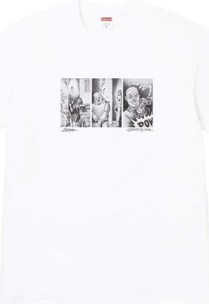 SUPREME T-shirt met print - Wit