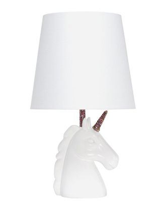 Lalia Home Sparkling Rainbow And White Unicorn Table Lamp