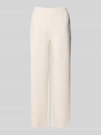A|X Armani Exchange Sweatpants mit elastischem Bund und Logo-Print in Offwhite, Gr&ouml;&szlig;e XL