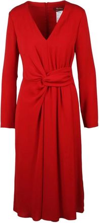 Max Mara Midi Dresses, female, Red, Size: S Mammola Dress