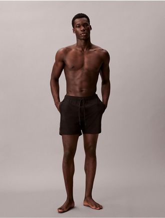 Calvin Klein Mens Core Solid Swim Shorts - Black - XL