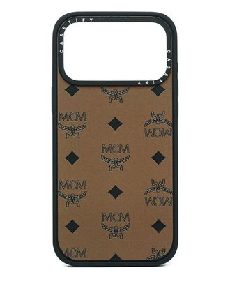 MCM x Casetify monogram-pattern iPhone 17 Pro Max case - Brown