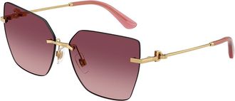Dolce & Gabbana DG2321 02/8D Womens Sunglasses Gold Size 62
