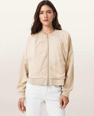 AllSaints Mirri Jersey Bomber Jacket