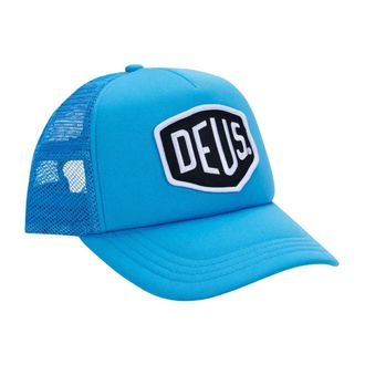 Deus Baylands Trucker - Heren - Petten - Blauw - ONE Size - Polyester - Accessoires