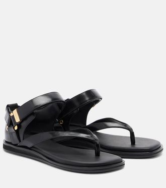 sacai Leather thong sandals
