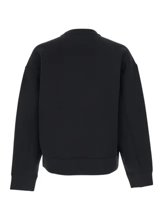 Calvin Klein Mens Crewneck Sweatshirt Black Tech Fabric Polyester Sweatshirts Sweater