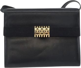 Ferragamo Pre-owned Shoulder Bags, female, Blue, Size: ONE SIZE Pre-owned Shoulder Bag