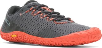 Merrell Vapor Glove 6 Trail Running Shoe in Granite/Tangerine at Nordstrom, Size 7.5