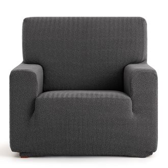 Eysa Funda de sill&oacute;n biel&aacute;stica gris oscuro 80 - 130 cm