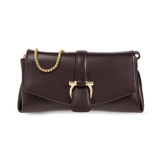 Ferragamo Clutches, female, Red, Size: ONE SIZE Leather Shoulder Bag