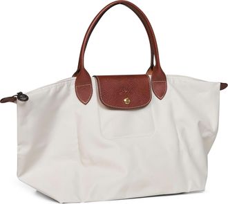 Longchamp Womens Handbag Le Pliage Original L Beige Polyamide Handbags Hand Bags