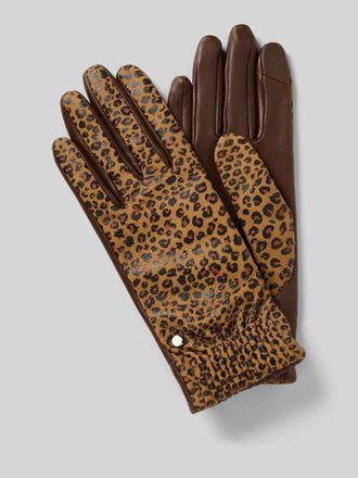 Roeckl Regular Fit Handschuhe aus echtem Leder Modell Serengeti in Cognac, Gr&ouml;&szlig;e 6,5